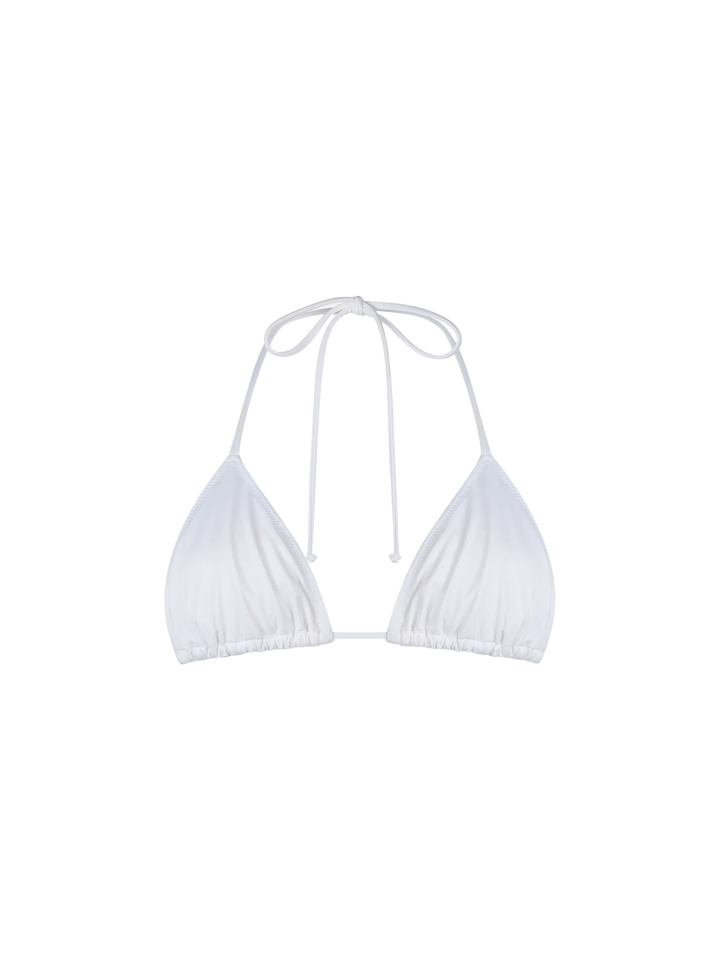 Weißer Badeanzug mit Triangel-Oberteil für Damen Leah