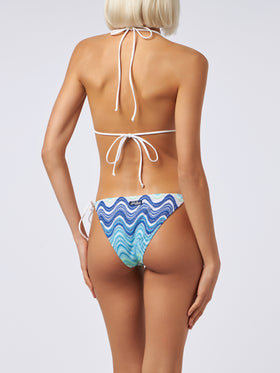 Damen-Triangel-Bikini Leah Virgo aus Raschelstrick