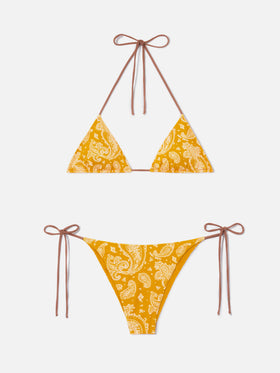 Bikini bralette Elsa Marielle con estampado bluette 