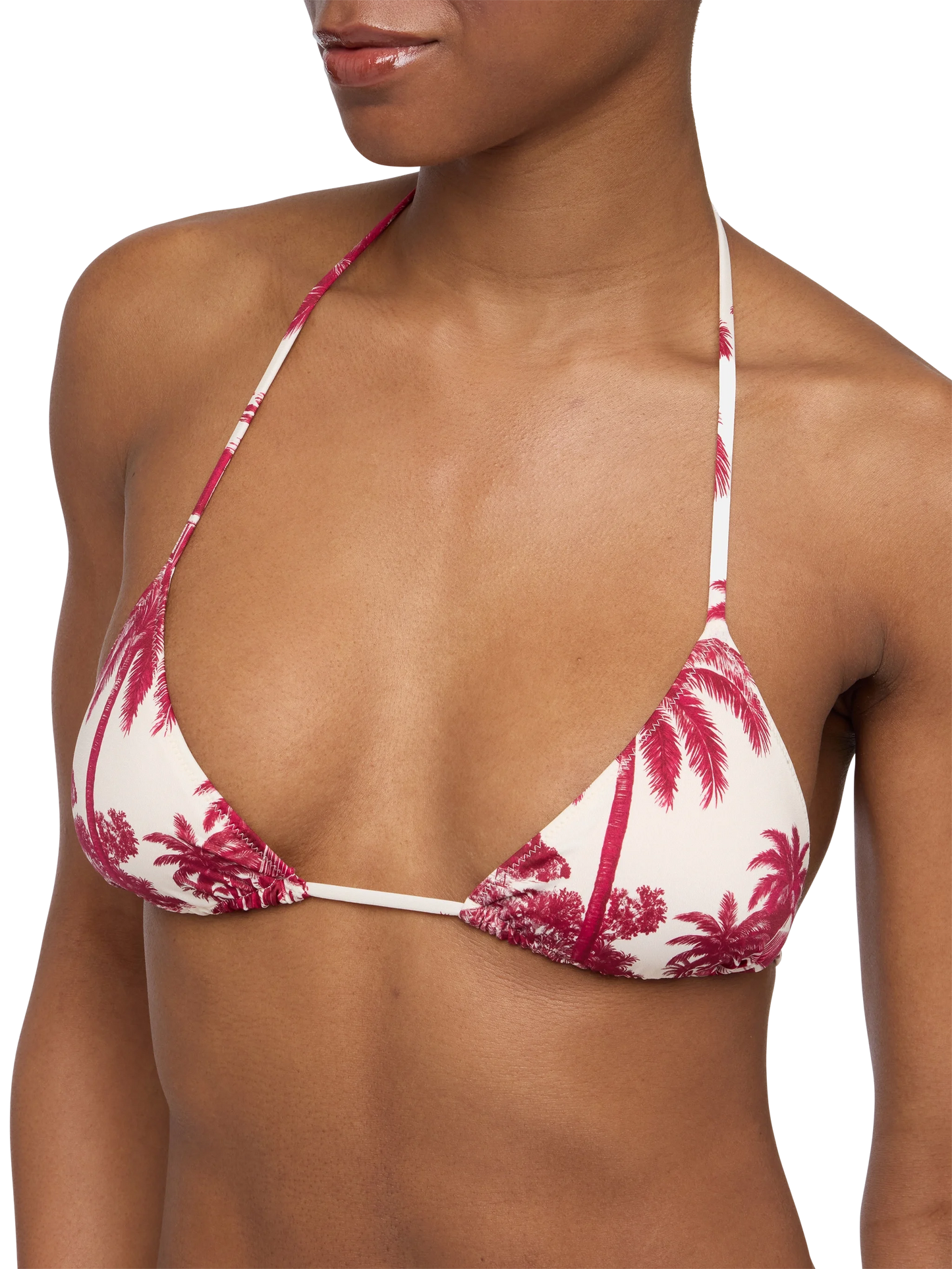 Leah triangle top swimsuit with toile de jouy print | AI CO-CREATED DESIGN BY RICKDICK - POWERED BY RED-EYE