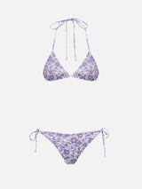 Woman Betsy triangle bikini Leah Virgo | MADE WITH LIBERTY FABRIC