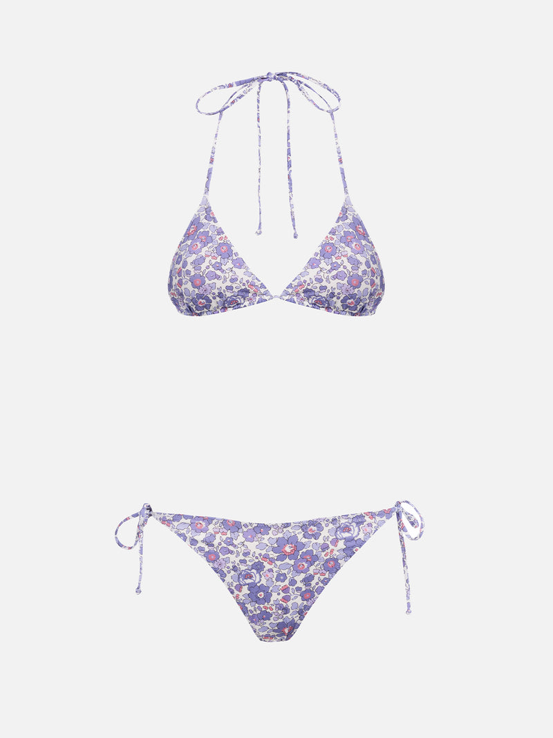 Woman Betsy triangle bikini Leah Virgo | MADE WITH LIBERTY FABRIC