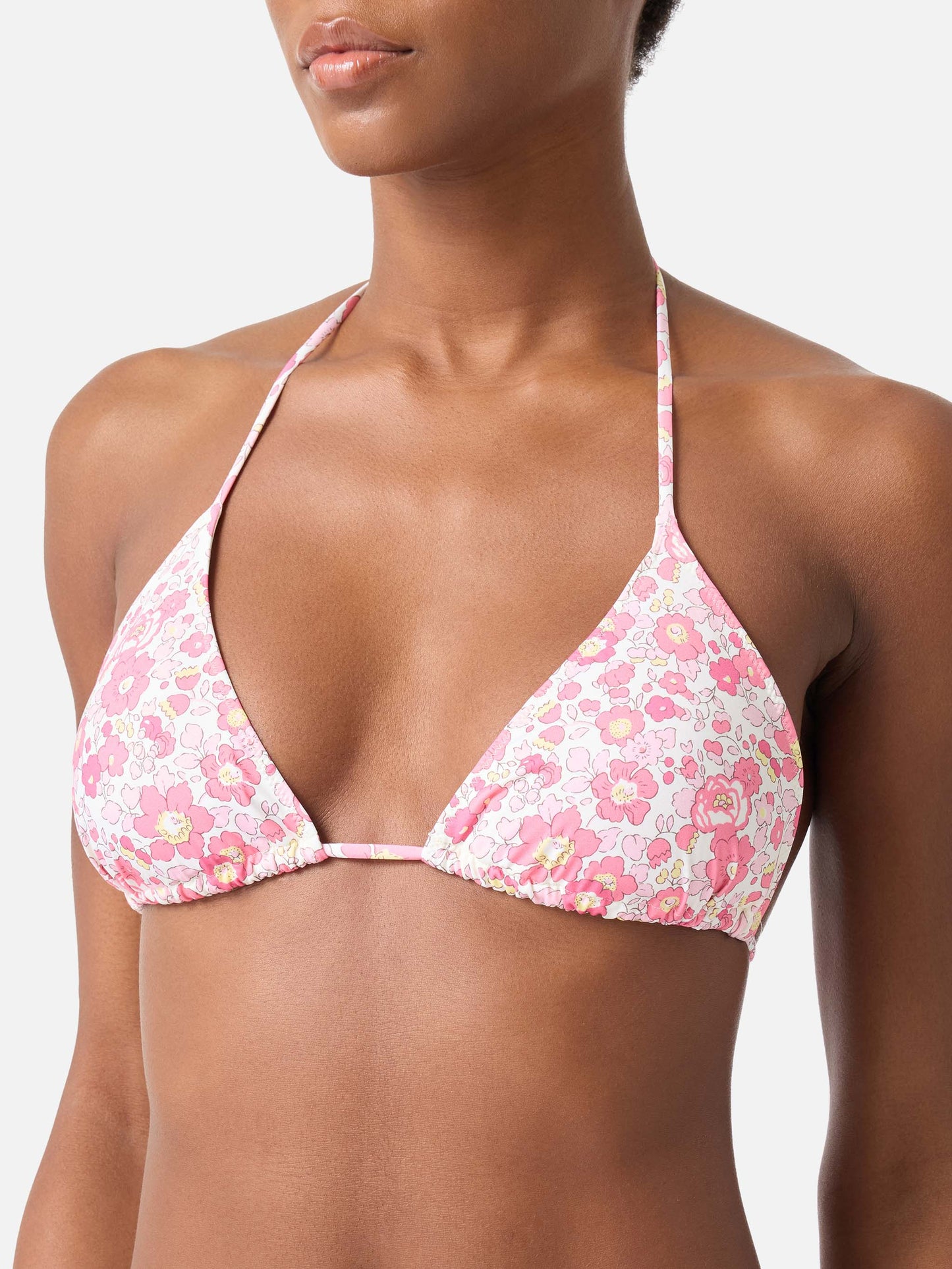 Woman Betsy triangle bikini Leah Virgo | MADE WITH LIBERTY FABRIC