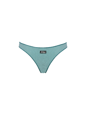 Slip mare donna sbarazzino in lurex verde acqua Naomi