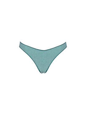 Slip mare donna sbarazzino in lurex verde acqua Naomi
