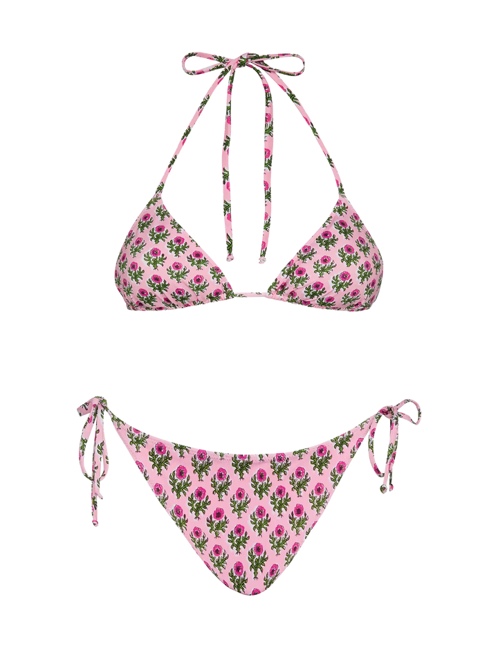 Triangle bikini Leah Virgo with floral print - MC2 Saint Barth