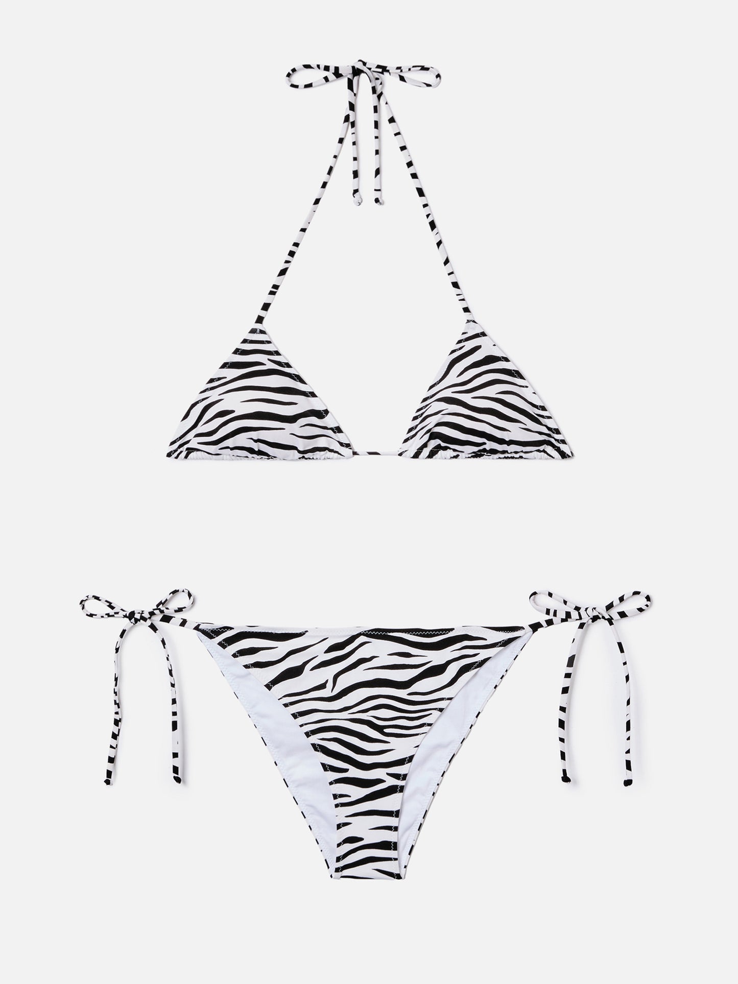 Leah Teen black and white zebra print bikini