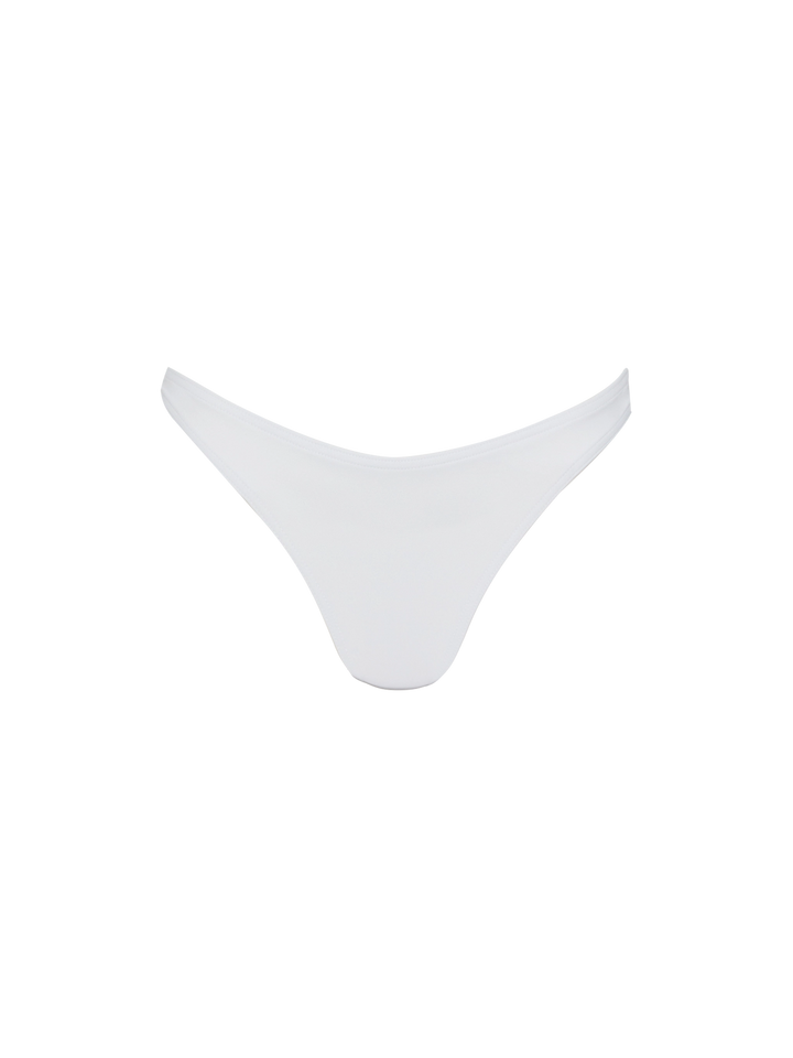 Lido white classic swim briefs - Judy white bralette beach top Judy