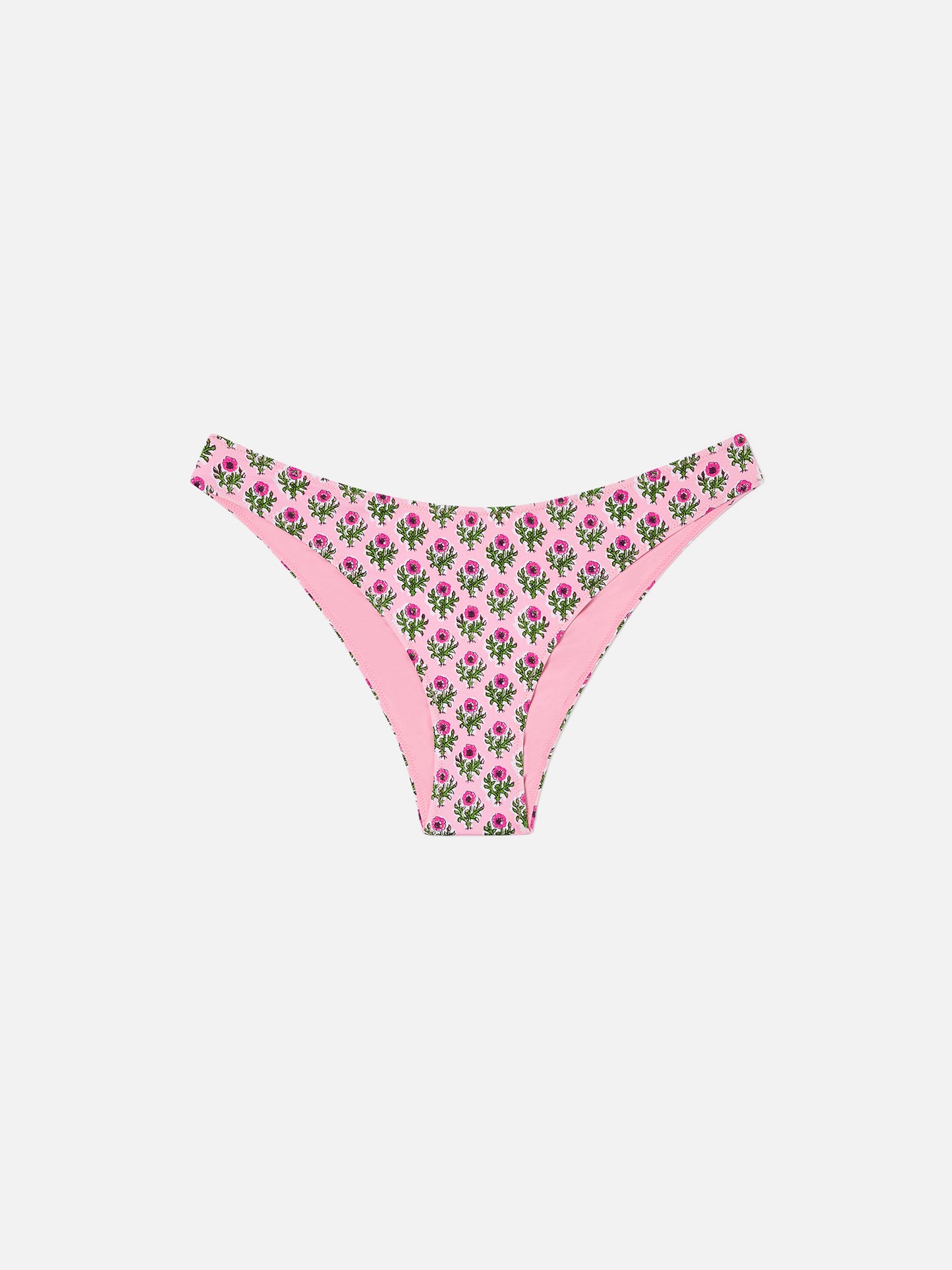 Slip mare Lido stampa fiori rosa