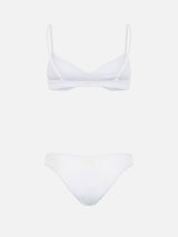 Weißer Scoop-Bralette-Bikini für Damen May Lido