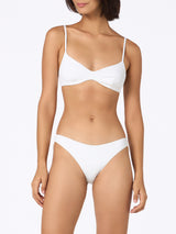 Weißer Scoop-Bralette-Bikini für Damen May Lido