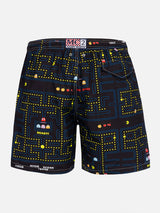 Badeshorts für Herren aus leichtem Stoff Lighting mit Pac-Man-Aufdruck | PAC-MAN SPECIAL EDITION