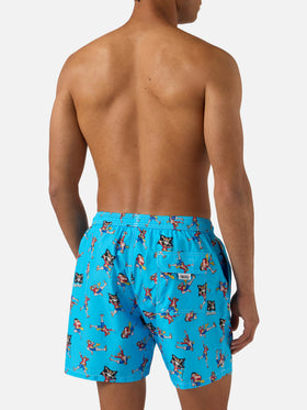 Lighting swim shorts with One Piece all-over print | Special Edition