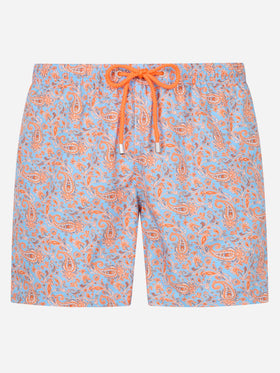 Costume da bagno da uomo in tessuto leggero Lighting con stampa paisley