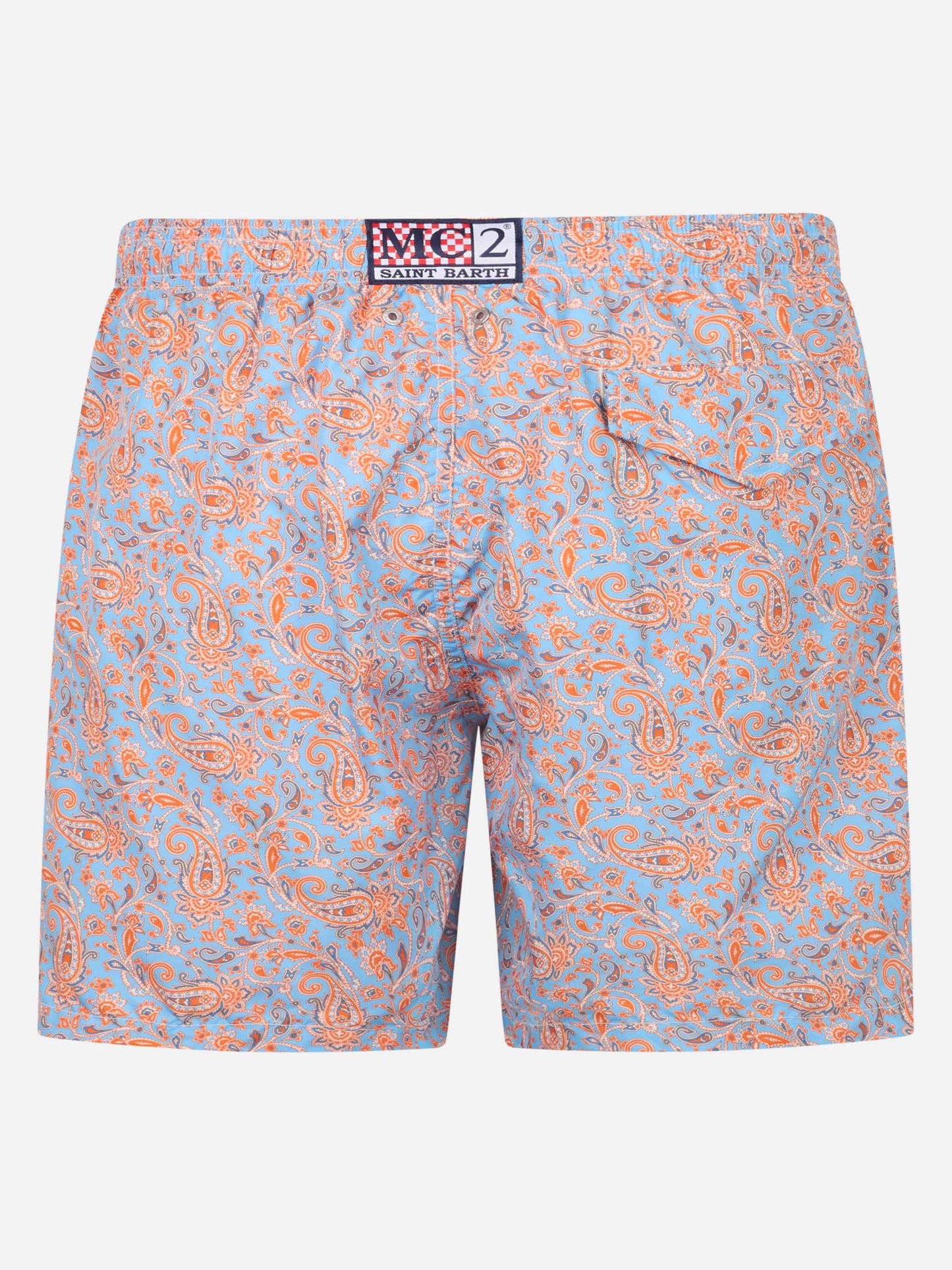 Costume da bagno da uomo in tessuto leggero Lighting con stampa paisley