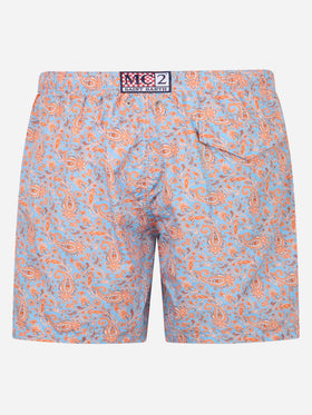 Costume da bagno da uomo in tessuto leggero Lighting con stampa paisley