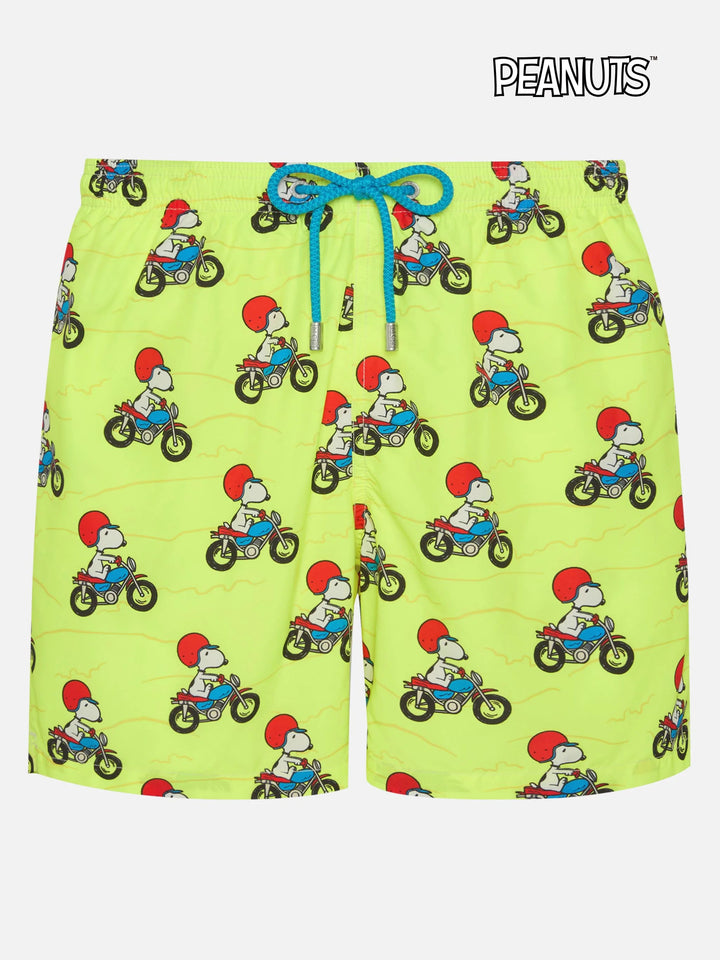 Costume da bagno da uomo in tessuto leggero con stampa Snoopy | EDIZIONE SPECIALE PEANUTS®