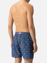 Lightweight fabric swim shorts Lighting with cocktail print