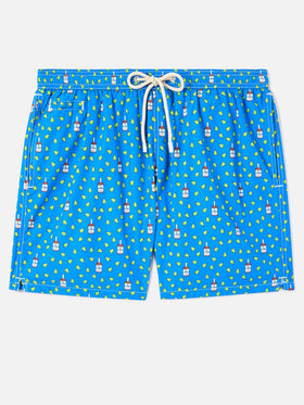 Lighting Micro Fantasy green rum and pear print swim shorts