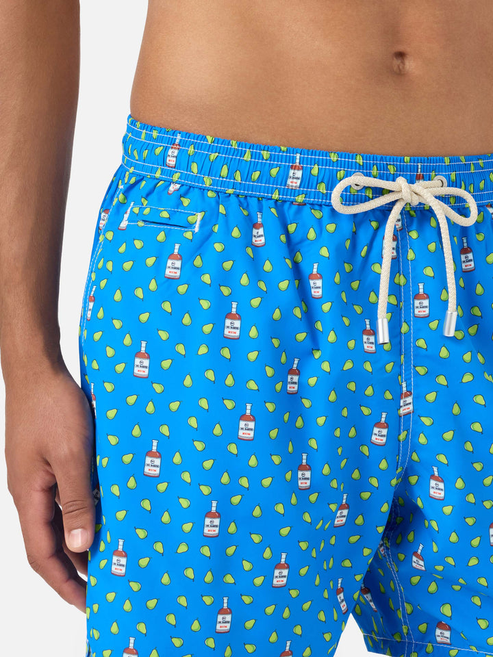 Lighting Micro Fantasy green rum and pear print swim shorts