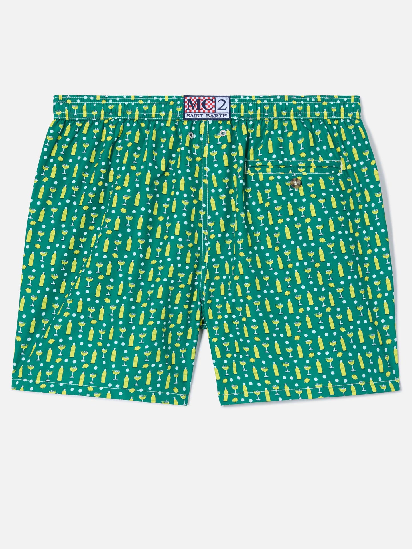 Green Lighting Micro swim shorts with cedrata and cocktail print | Special Edition