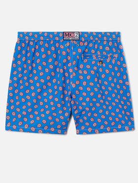 Leichte Badehose aus hellem Stoff mit Paisley-Muster