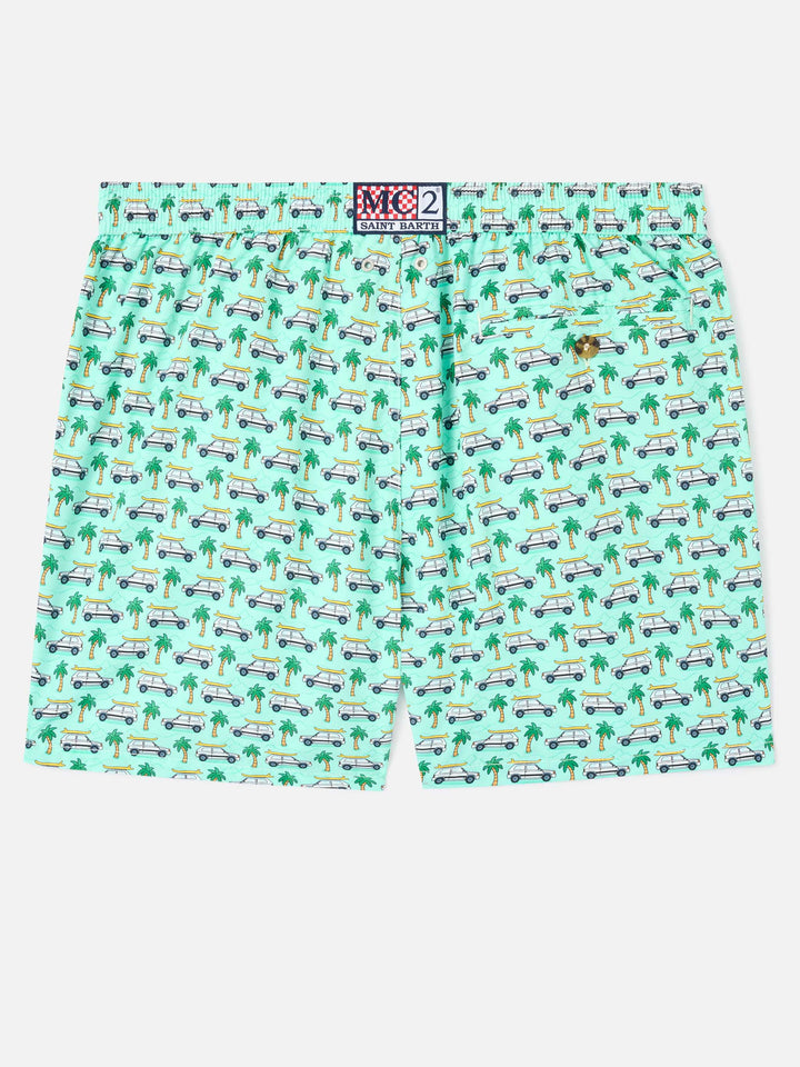 Lighting Micro Fantasy green Panda print swim shorts | Special Edition