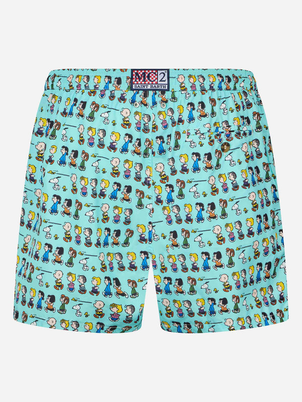 Man lightweight fabric swim-shorts Lighting Micro Fantasy with Peanuts print | SNOOPY PEANUTS™ SPECIAL EDITION