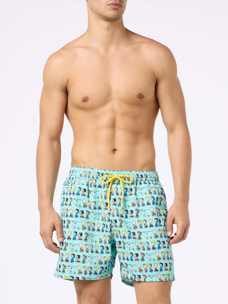 Man lightweight fabric swim-shorts Lighting Micro Fantasy with Peanuts print | SNOOPY PEANUTS™ SPECIAL EDITION