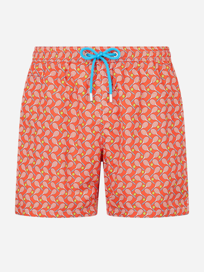 Badeshorts für Herren aus leichtem Stoff Lighting Micro Fantasy mit Tennis-Print