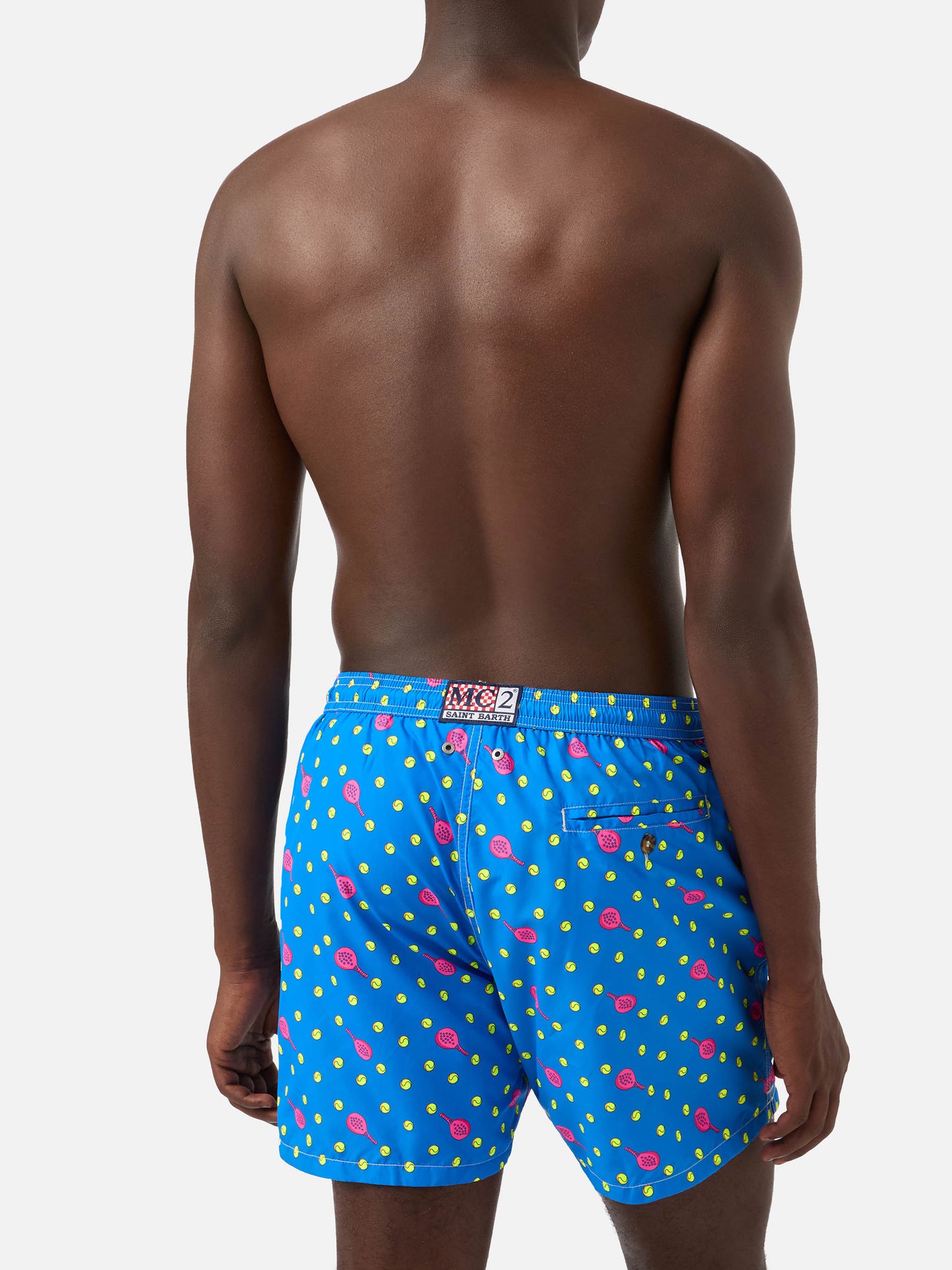 Herren-Badeshorts aus leichtem Stoff Lighting Micro Fantasy mit Padel-Aufdruck