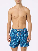 Man lightweight fabric swim-shorts Lighting Micro Fantasy with starfish print