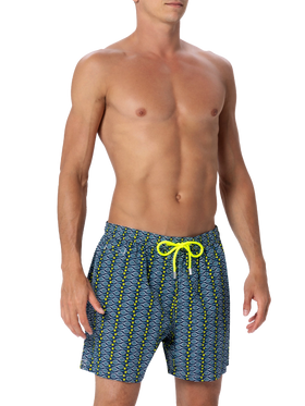 Badeshorts für Herren aus leichtem Stoff Lighting Micro Fantasy mit Tennis-Print