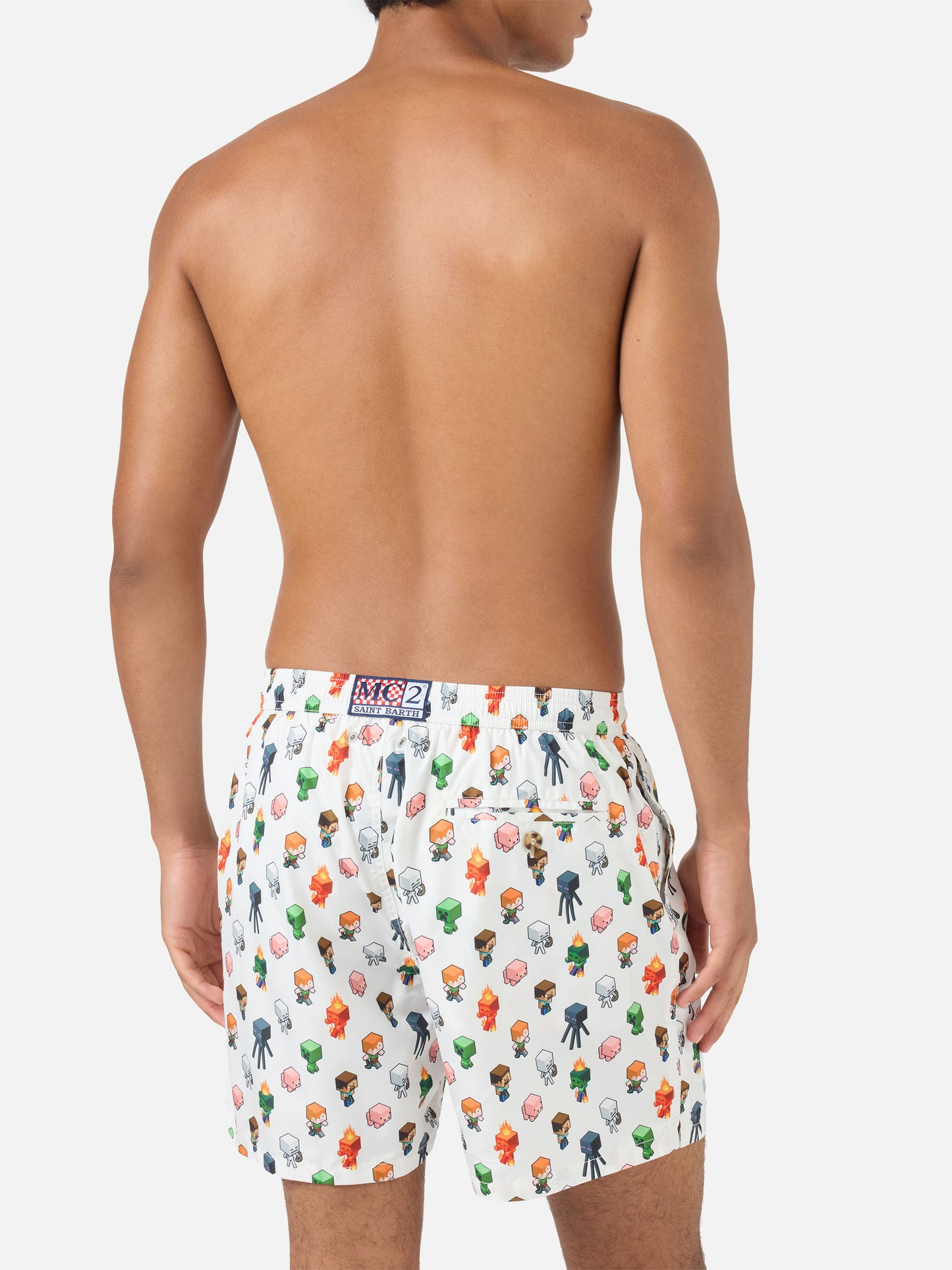 Badeshorts aus leichtem Stoff Lighting mit Minecraft-Print | MINECRAFT® SPECIAL EDITION 