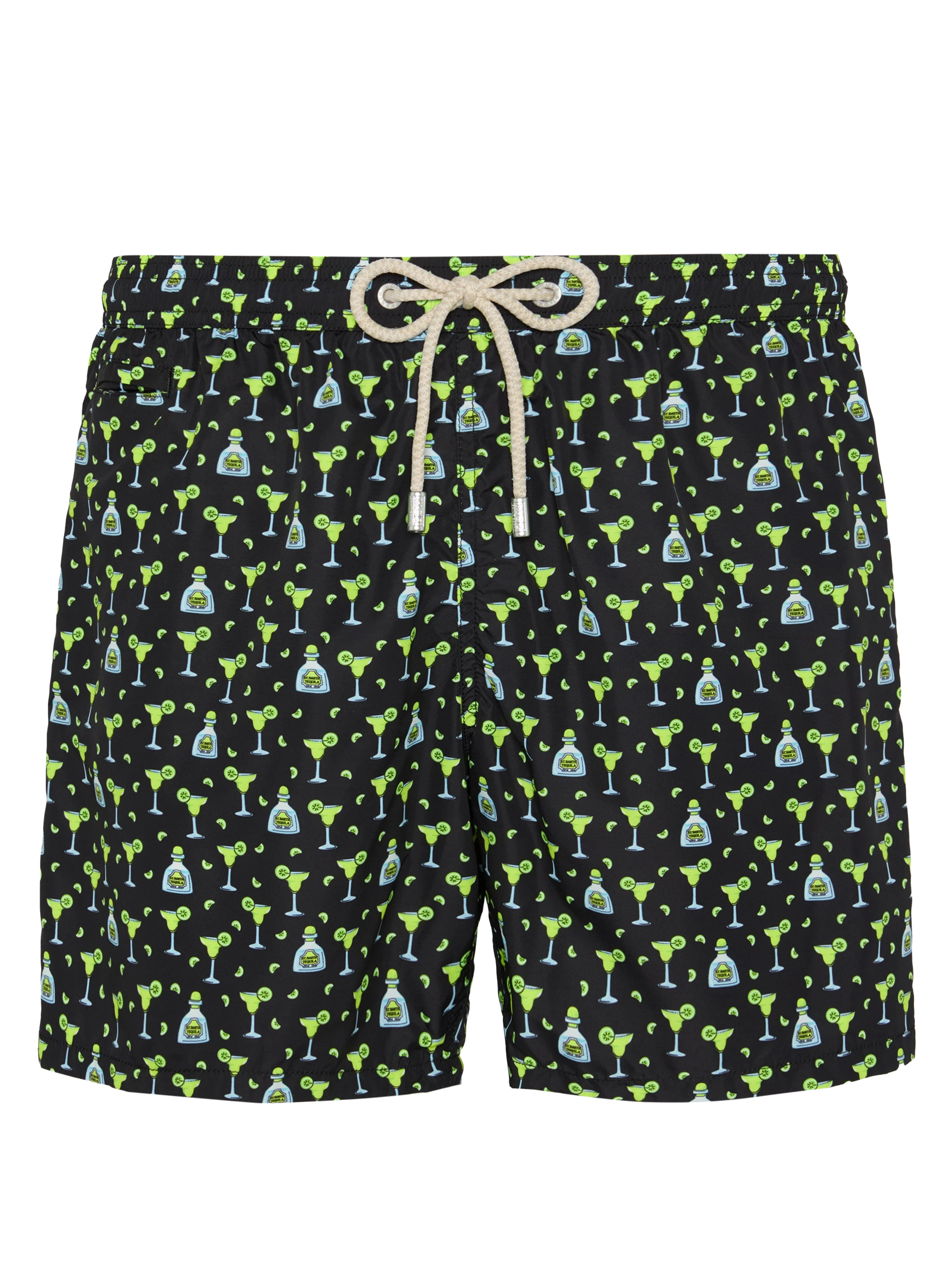 Lightweight fabric swim shorts Lighting with margarita print - MC2 Saint Barth