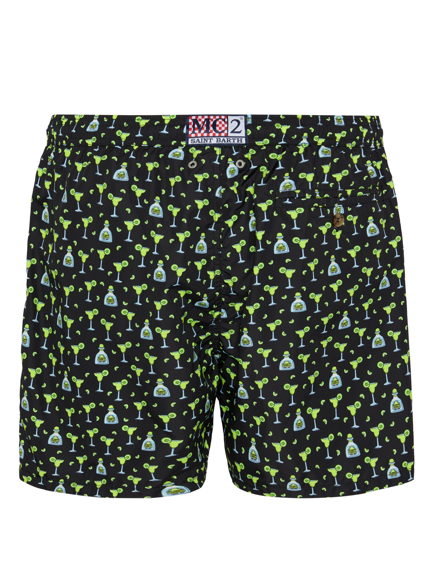 Lightweight fabric swim shorts Lighting with margarita print - MC2 Saint Barth