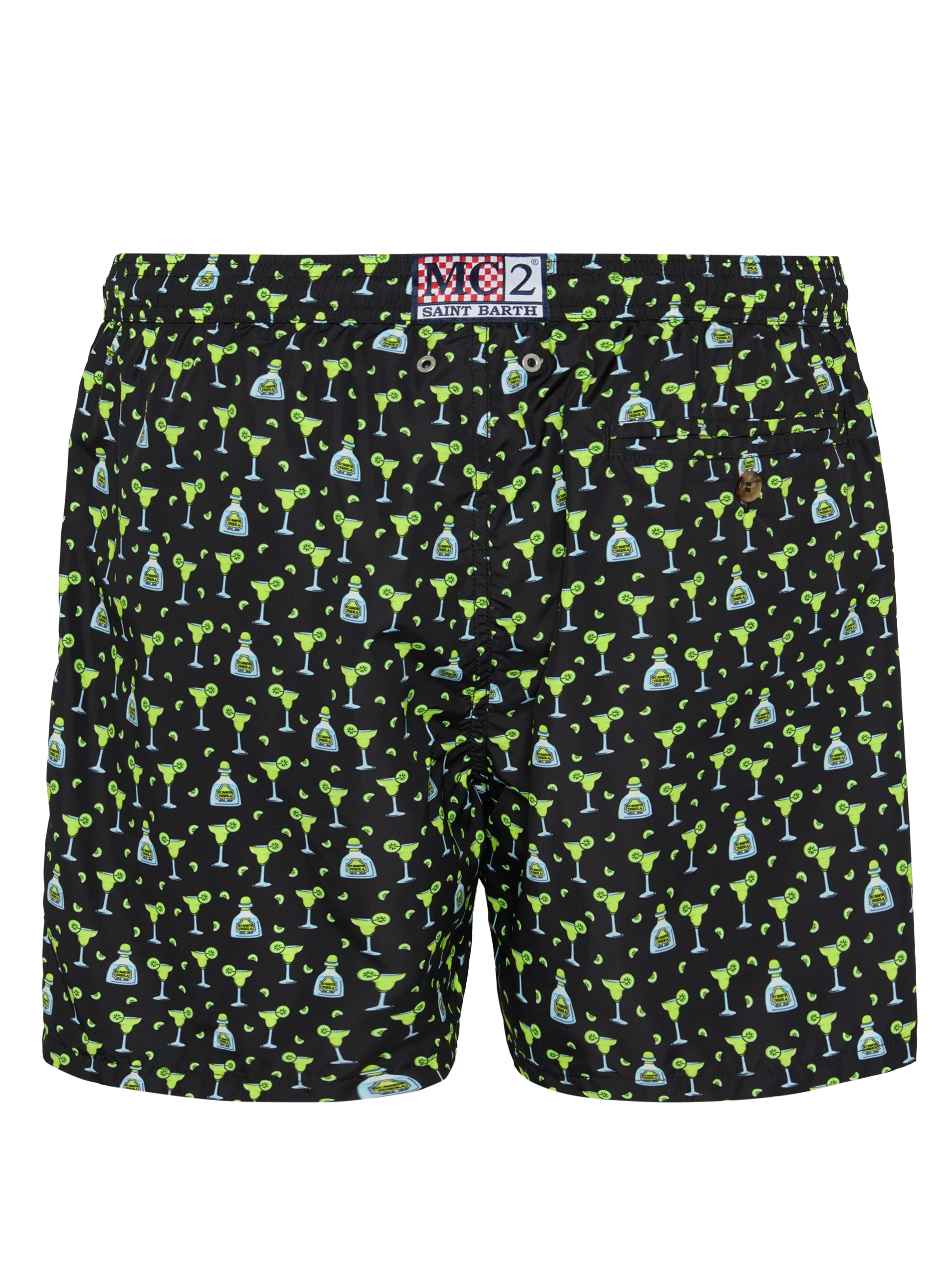 Lightweight fabric swim shorts Lighting with margarita print - MC2 Saint Barth