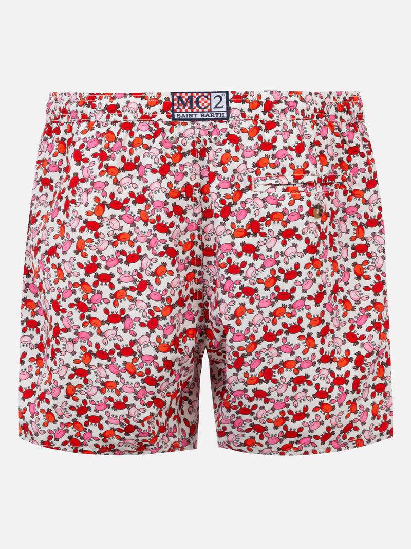 Herren-Badeshorts mit Krabben-Print