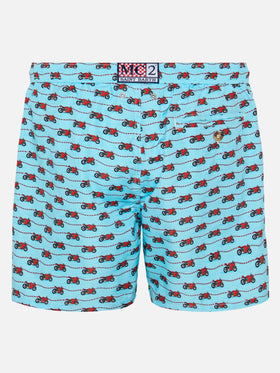 Lightweight fabric swim shorts Lighting with Ducati print | DUCATI MOTOR SPECIAL EDITION
