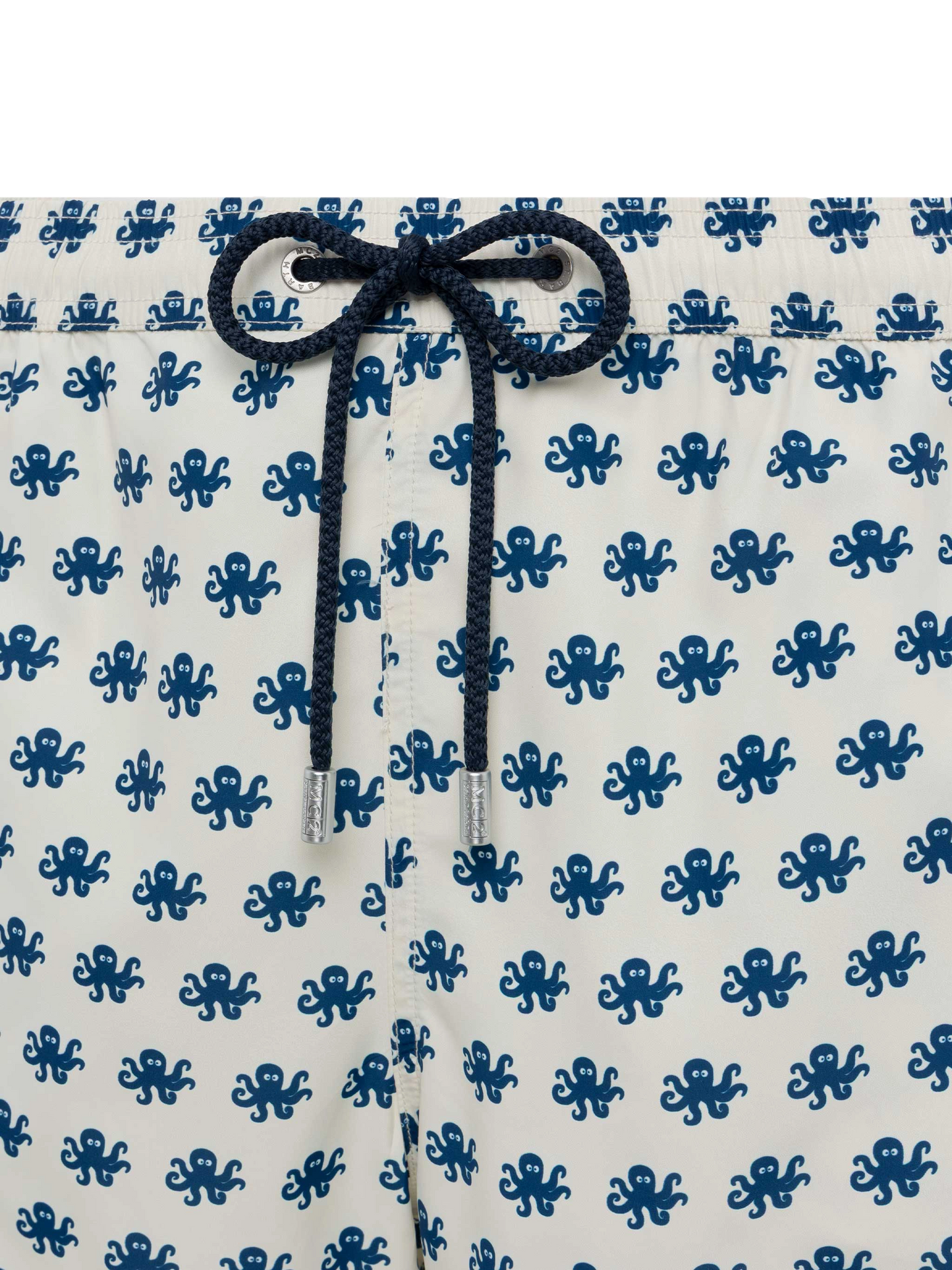 Lightweight fabric swim shorts Lighting with octopus print