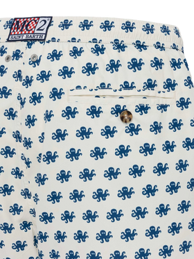 Lightweight fabric swim shorts Lighting with octopus print