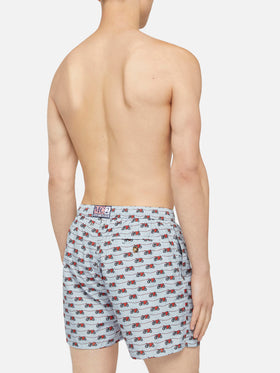 Lightweight fabric swim shorts Lighting with Ducati print | DUCATI MOTOR SPECIAL EDITION