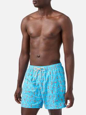 Lightweight fabric swim shorts Lighting with Aperol spritz print | APEROL SPECIAL EDITION