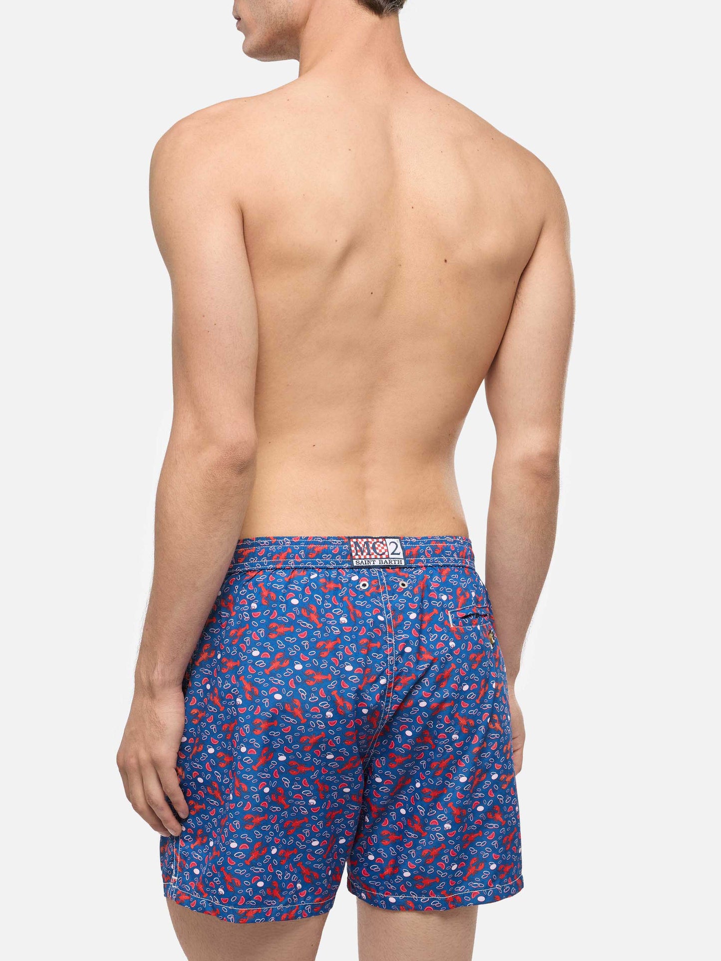 Bañador de tejido ligero Lighting con estampado de langostas 