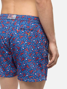 Bañador de tejido ligero Lighting con estampado de langostas 