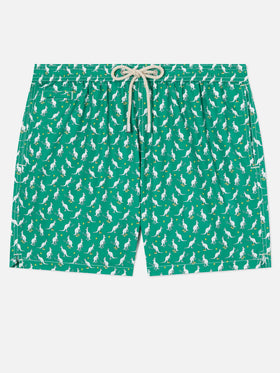 Lighting Micro Fantasy green Australian print swim shorts | Special Edition
