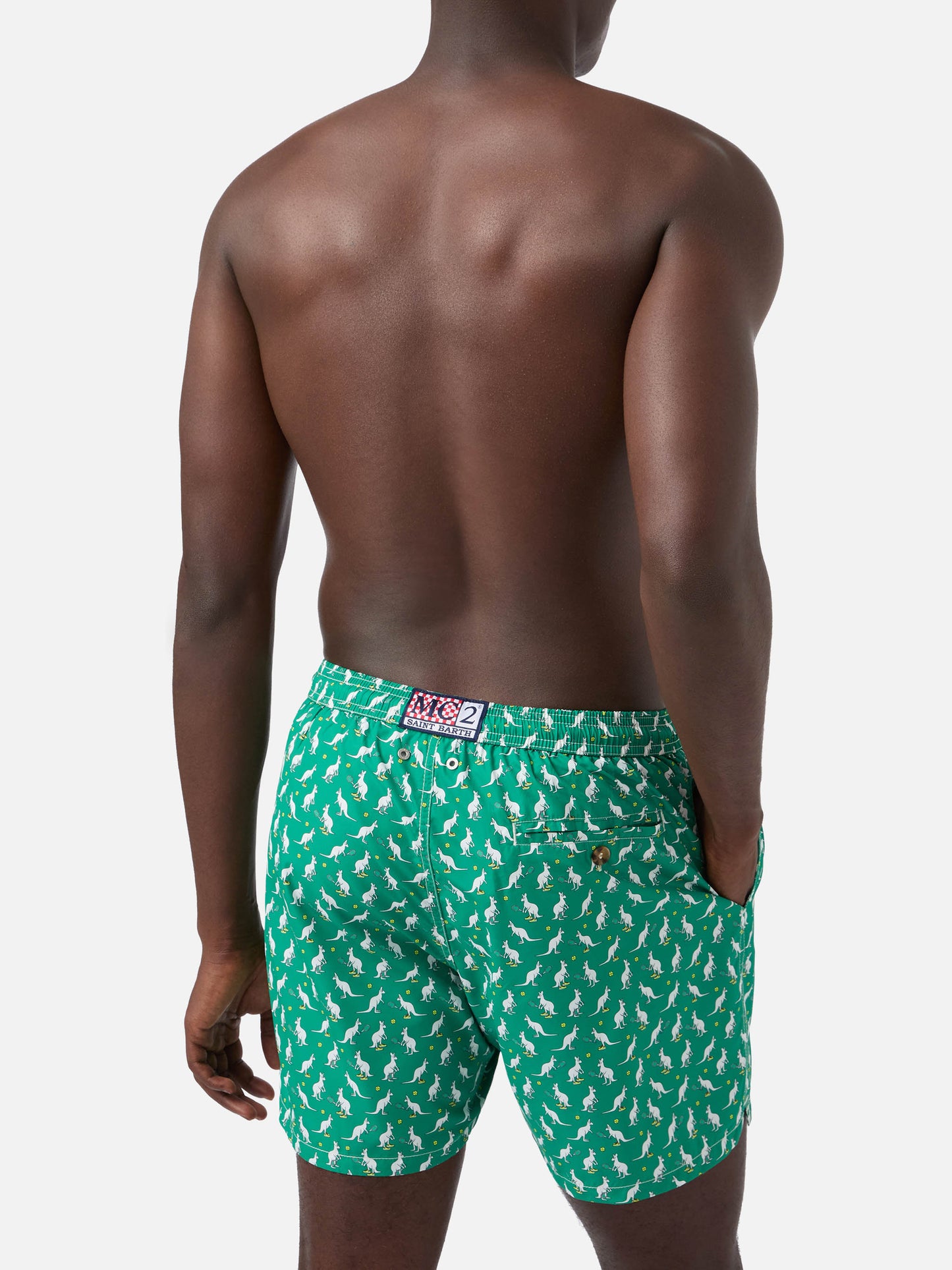 Lighting Micro Fantasy green Australian print swim shorts | Special Edition