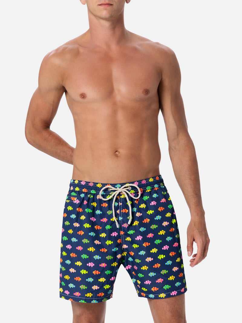 Herren-Badeshorts aus leichtem Stoff Lighting Micro Fantasy mit Clownfisch-Aufdruck