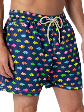 Herren-Badeshorts aus leichtem Stoff Lighting Micro Fantasy mit Clownfisch-Aufdruck