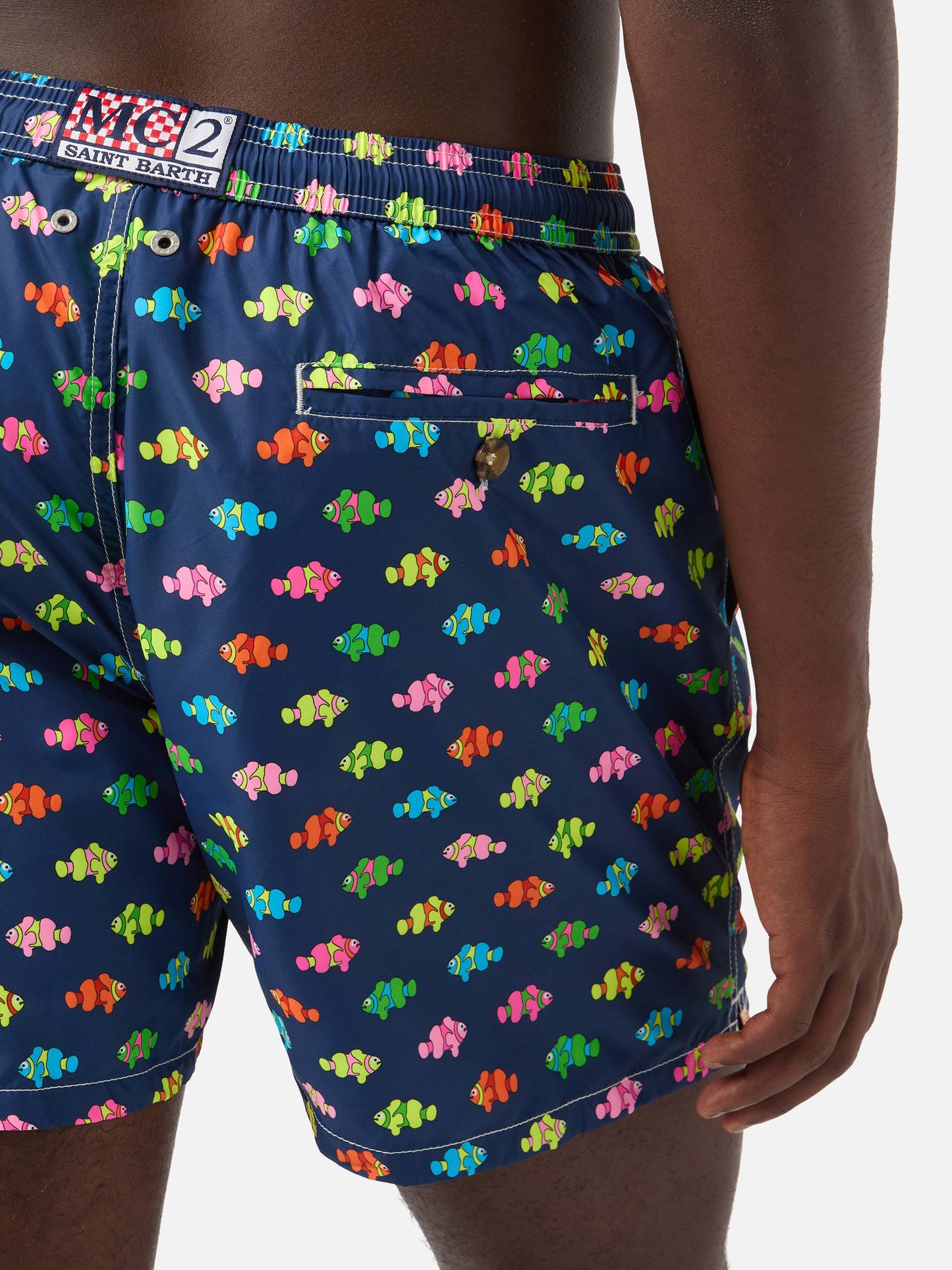 Herren-Badeshorts aus leichtem Stoff Lighting Micro Fantasy mit Clownfisch-Aufdruck